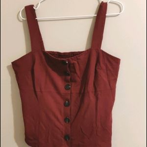 Burgundy top
